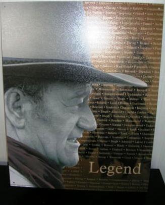 (image for) John Wayne Legend Tin Sign - Click Image to Close